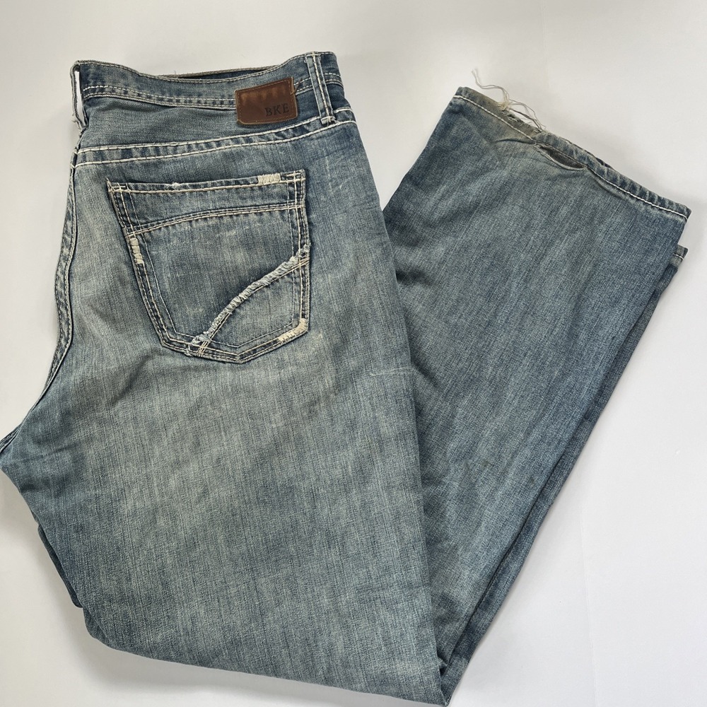 Buckle BKE Seth Jeans Mens 40x32 Regular Blue Straight Leg Denim Medium Wash
